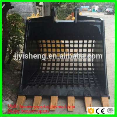 Customized excavator attachement screen bucket excavator