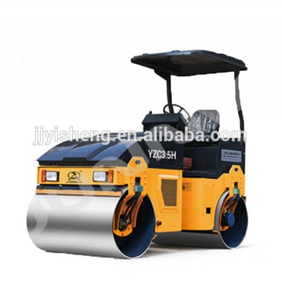 FULL HYDRAULIC DOUBLE DRUM Vibratory Roller YZC3.5H Road Roller for sale